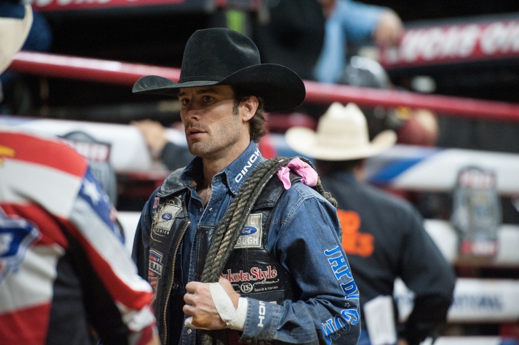 Kasey Hayes during the second round of PBR Allentown Event - 9/26/2015, Built Ford Tough Series, Photo by Christopher Thompson