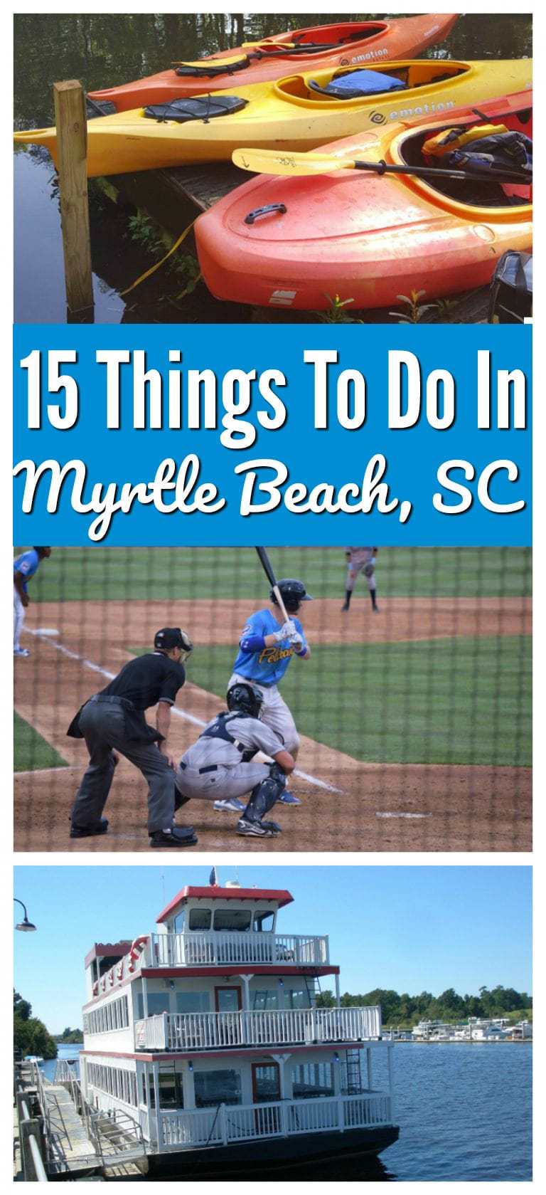 Myrtle Beach is more than just a place to catch some rays. It's a family destination that is jam-packed with great attractions. Whether your family loves baseball, a riverboat, kayaking, or music, there's something for everyone. @MyMyrtleBeach #visitmyrtlebeach #MyrtleBeach https://www.lifefamilyfun.com/things-to-do-myrtle-beach/