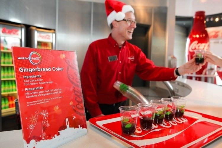World of Coca Cola Discounts at Coca-Cola Museum, Christmas as Coca-Cola
