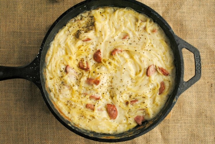 Cast Iron Skillet Baked Spaghetti Gluten Free Recipe