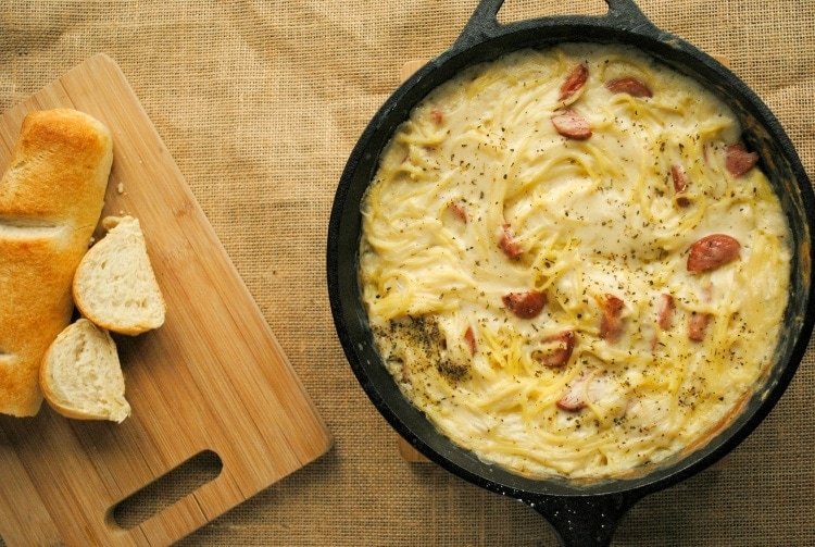 Cast Iron Skillet Baked Spaghetti Gluten Free Recipe