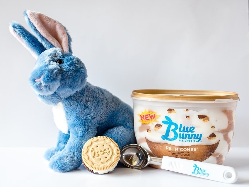 blue bunny ice cream stuffed animal