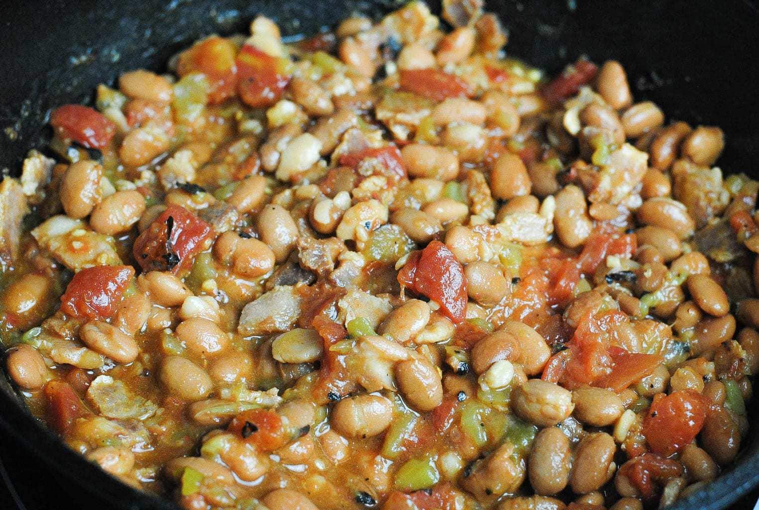 Cast Iron Skillet Cowboy Pinto Beans Make Dinner Easy