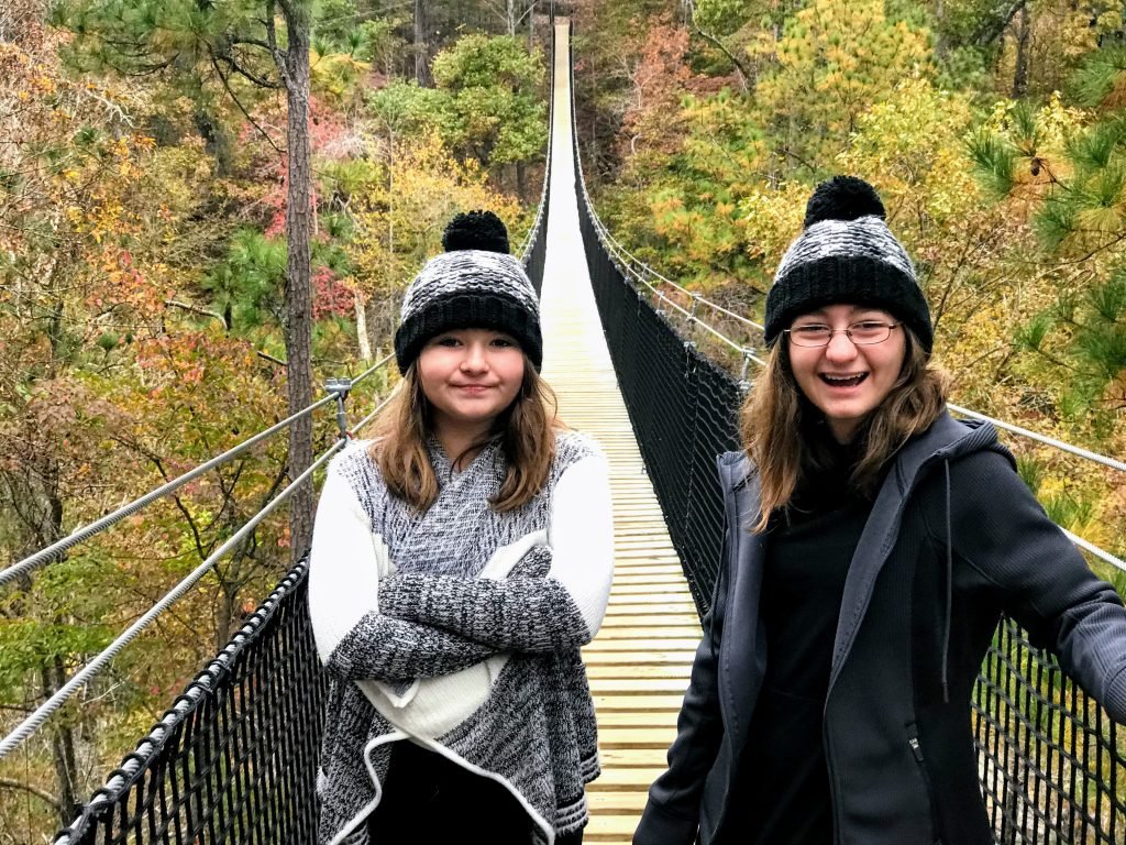 Pont suspendu à Historic Banning Mills