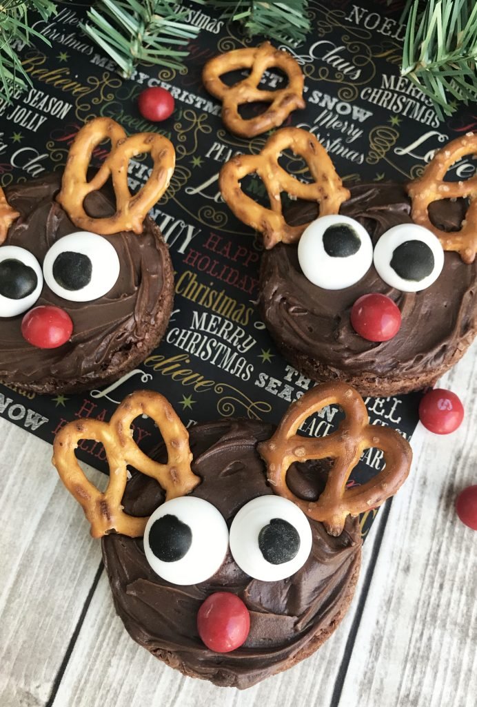 Rudolph Red Nose Reindeer Brownies