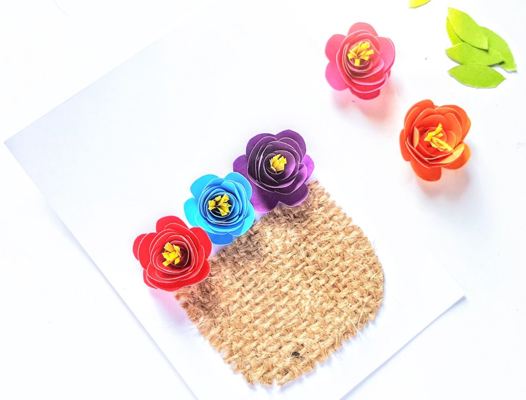 DIY Rolled Flower Basket Handmade Card - Perfect Gift for Mother's Day