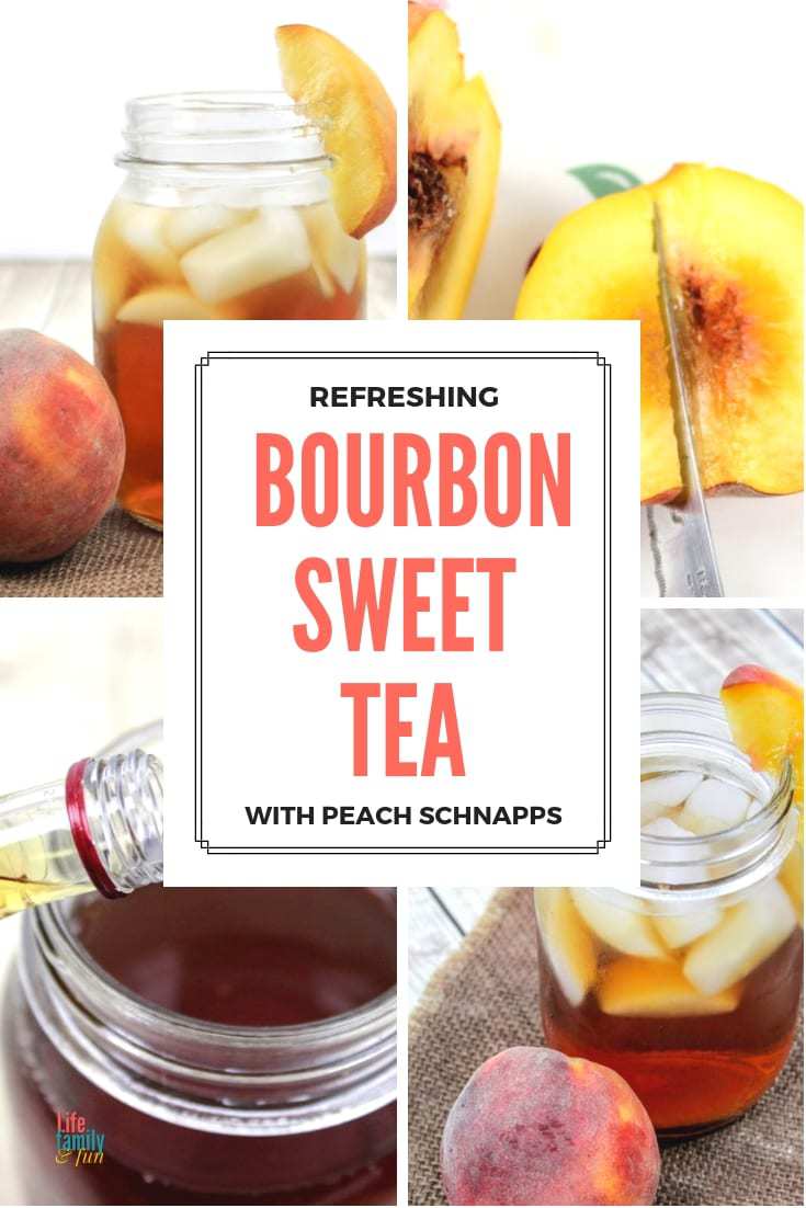 This Bourbon Peach Tea recipe is refreshing and perfect for those hot summer days! Combining the classic taste of tea with the pairing of bourbon and peach schnapps? Sounds like a partnership that's meant to be. #BourbonPeachTree #BourbonCocktail