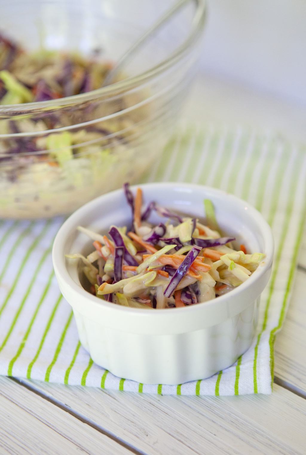 Spicy Cabbage Coleslaw Made With Vinegar A Summer Side Dish