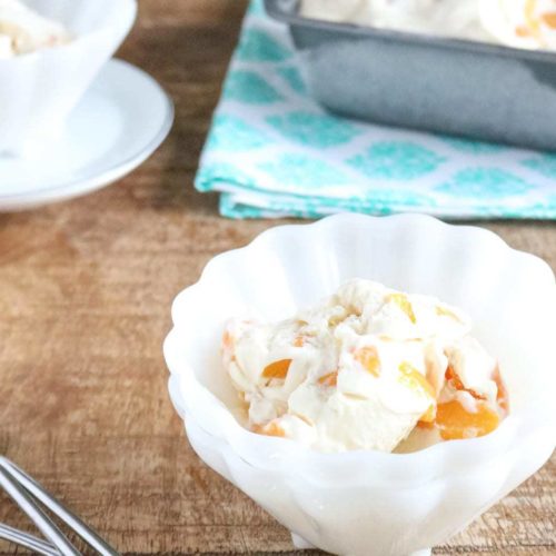 no churn peach pie ice cream