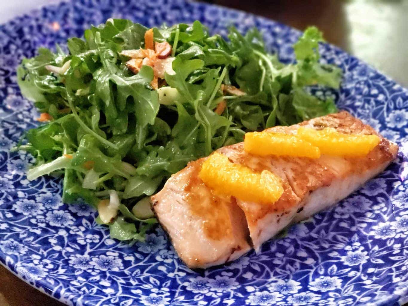 Raglan Road Irish pub Citrus Salmon Salad