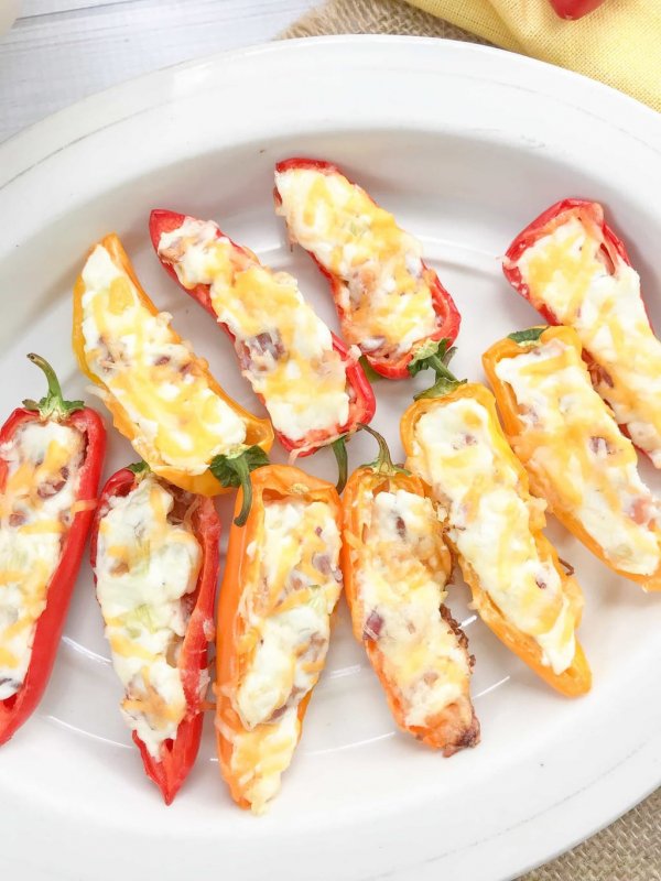 Cream Cheese Stuffed Peppers With Bacon Perfect GameDay Appetizer!