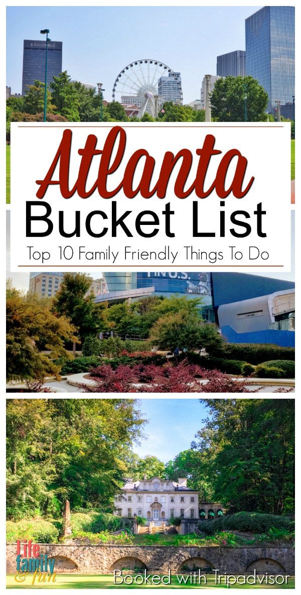Atlanta Bucket List -Top 10+ Family Fun Things To Do In Atlanta. If you are open to new fun ideas and things to do, here are some great suggestions on how you can spend a day, weekend, or week sightseeing and diving into everything that Atlanta has to offer! #AtlantaTravelGuide #AtlantaFun AtlantaBucketList #TripAdvisorPartner