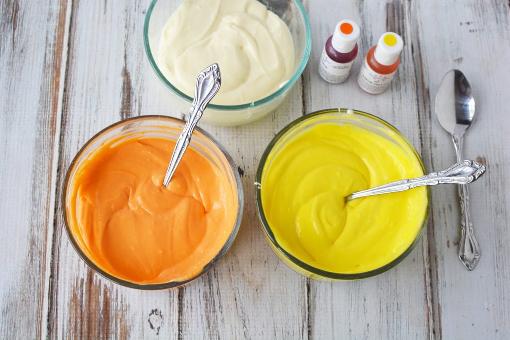 Instant Pot Candy Corn Cheesecake Instant Pot Candy Corn Cheesecake, How to make candy corn filling with melted candies