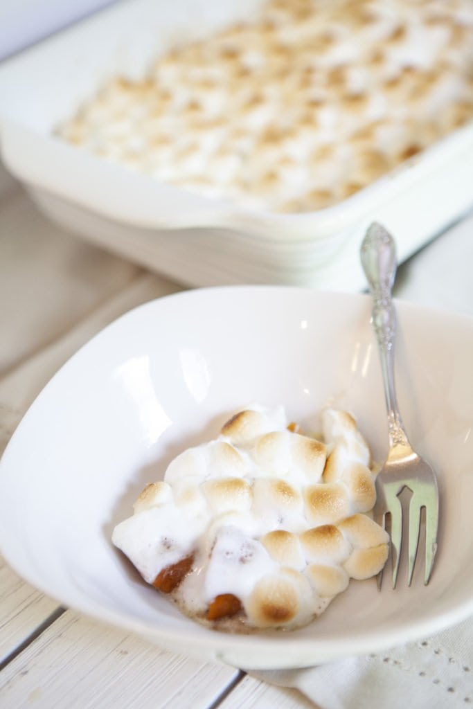 Candied Yam and Marshmallow Bake Easy Thanksgiving or Christmas Dish