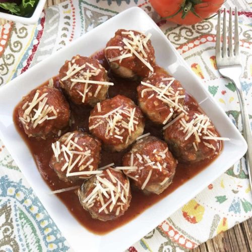 If you've got a hankering for some meatballs with some amazing flavor, this Keto Low Carb Meatball recipe is the one that you've been waiting for. #KetoRecipes #KetoMeatballs #LowCarbMeatballs #KetoDiet