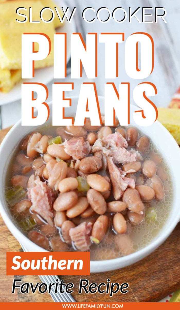 Slow Cooker Pinto Beans With Ham Bone - A Southern Favorite Recipe