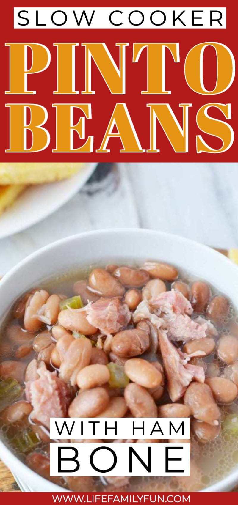 Slow Cooker Pinto Beans With Ham Bone - A Southern Favorite Recipe