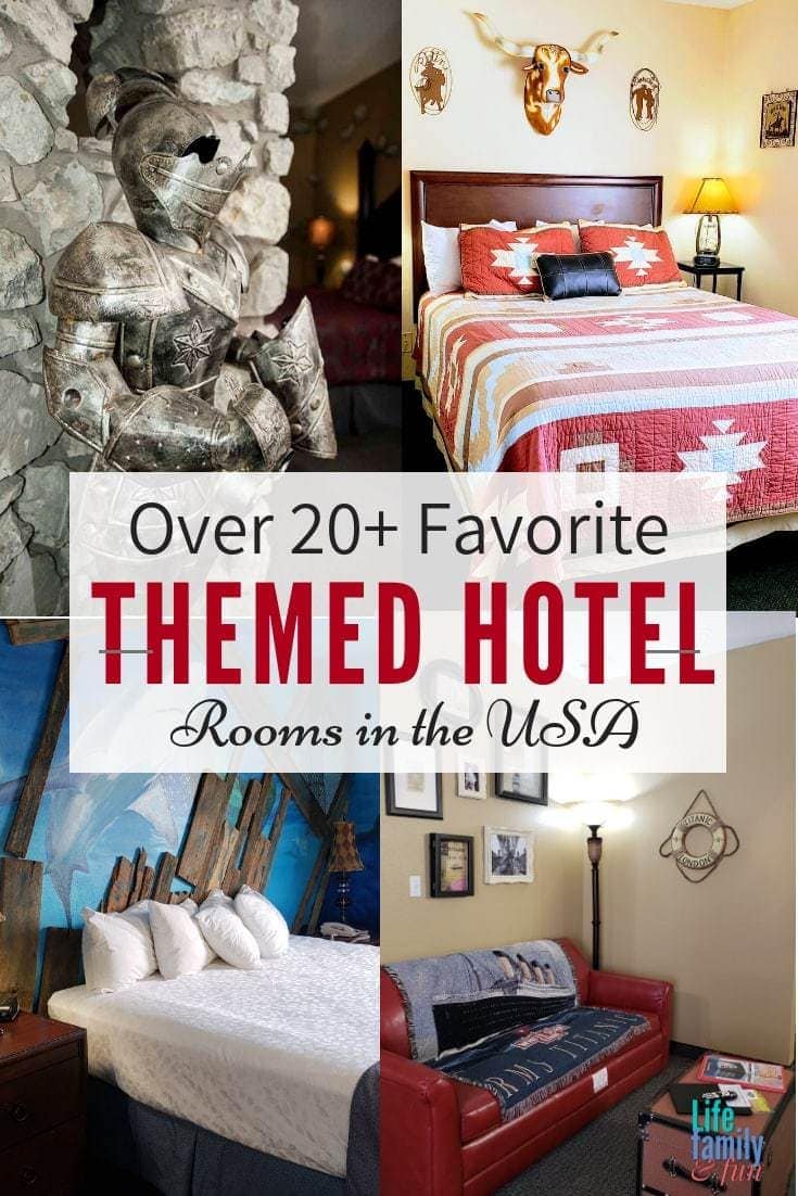 Over 20+ Unique Themed Hotel Rooms in the USA