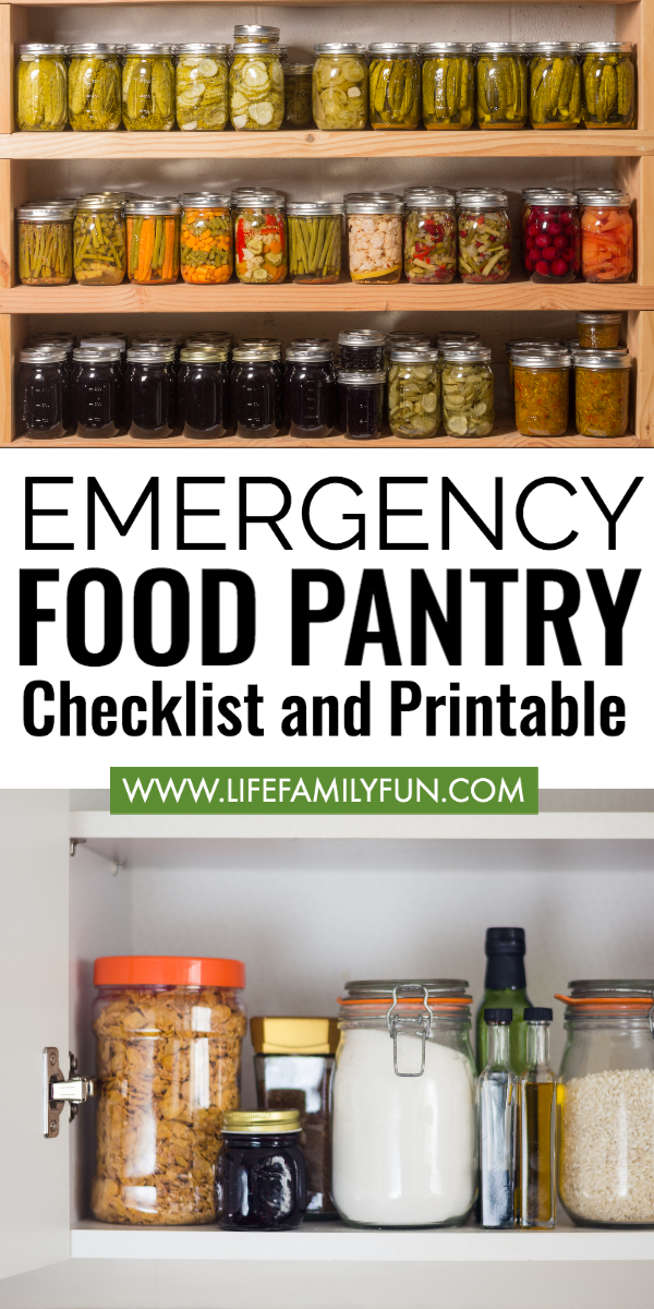 Emergency Pantry List