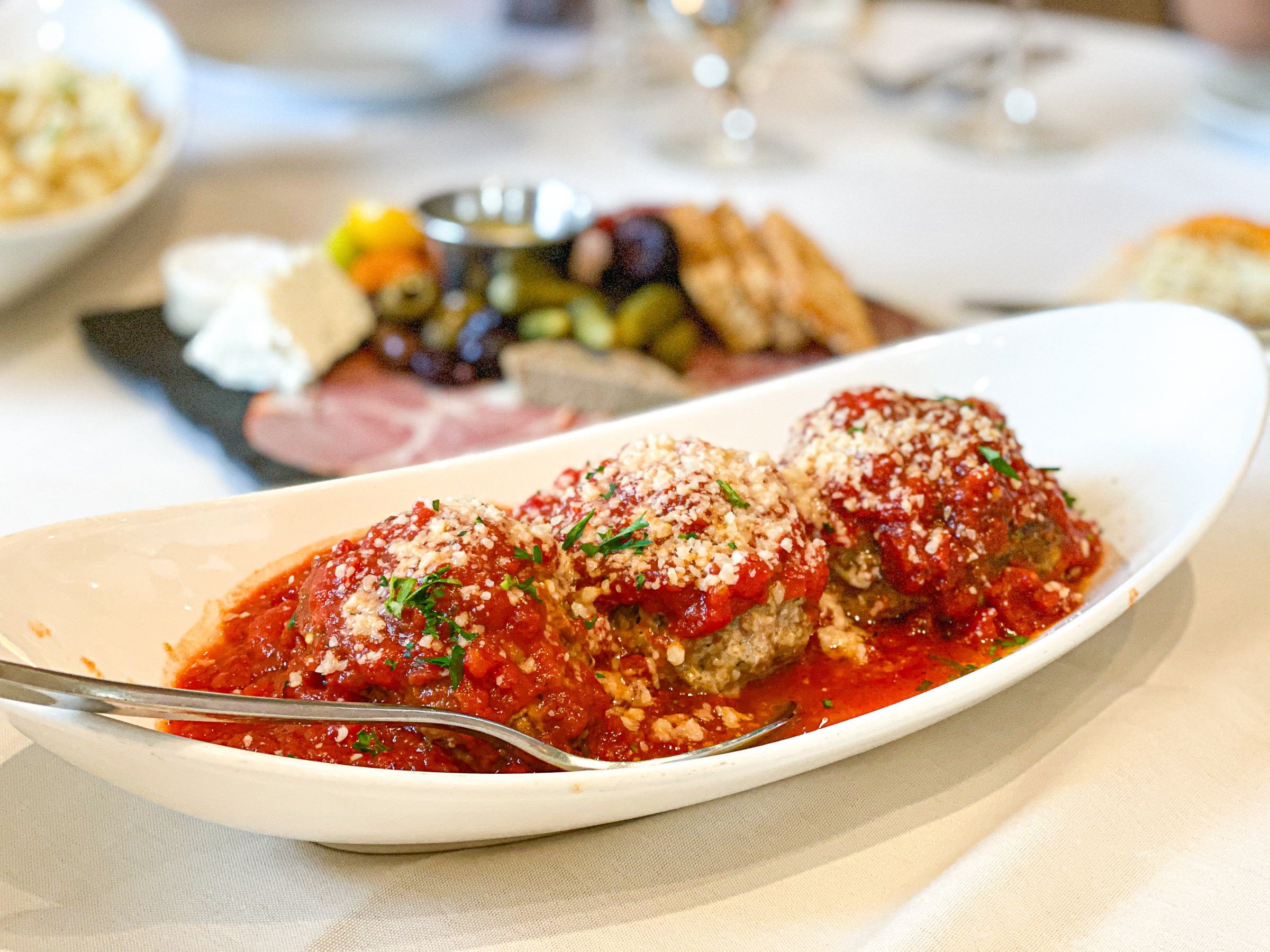 Italian Meatballs at Delfinos Restaurant