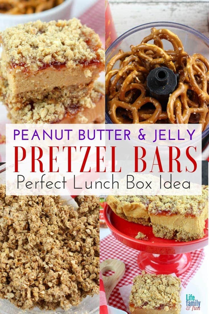 PEANUT BUTTER AND PRETZEL BARS There's no denying the flavorful duo of peanut butter & jelly. You haven't tasted anything yet until you've tried these Peanut Butter & Jelly Pretzel Bars.