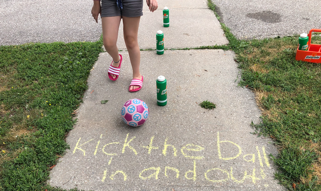 How to Create a Sidewalk Chalk Obstacle Course